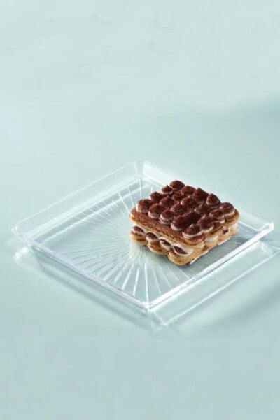 Paşabahçe 68307 Madlen Kare Pasta Tabağı 15x15 cm