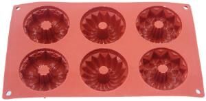 Globy Silikon Fantazi 3 Farklı Desenli Kek Kalıbı,Muffin Kalıbı 6lı