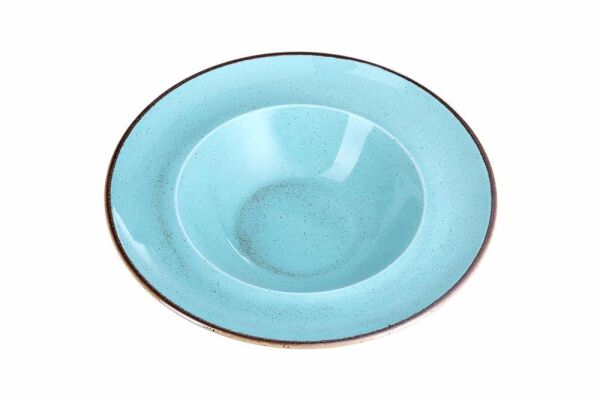 Porland Seasons Turkuaz Çukur Makarna- Salata Tabağı 26 cm