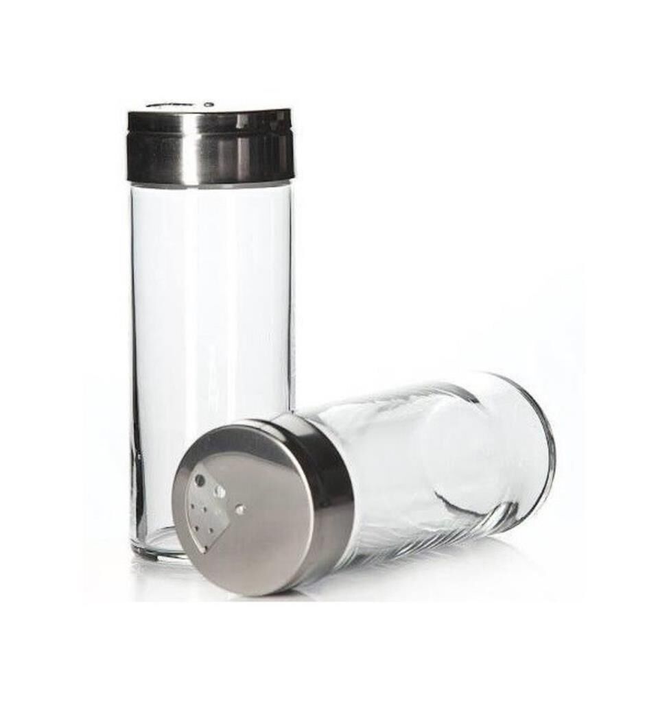 Paşabahçe 43890 Basic Metal Kapaklı Tuzluk Biberlik 240 cc – 2'li Set