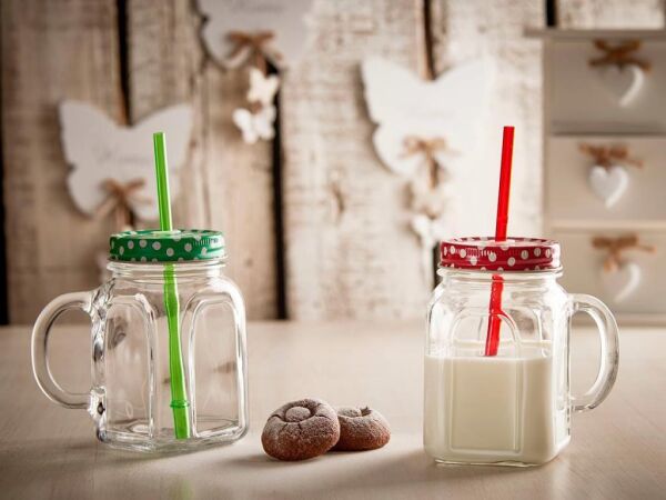 Paşabahçe 80388 Metal Yeşil Kapaklı Kulplu Bardak 450 cc 2'li