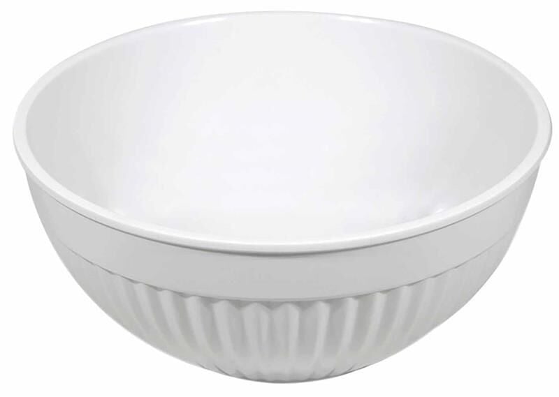 Globy Açık Büfe Yuvarlak Salata Kase Beyaz 25x12 cm