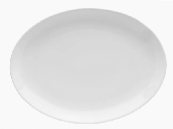 Porland Soley Beyaz Kayık Tabak 31 cm 6 Adet