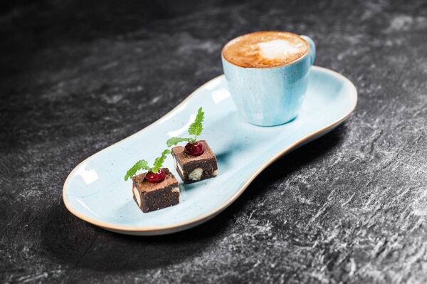 Bonna Porselen Aqua Gourmet Sunum Tabağı 25x12 cm