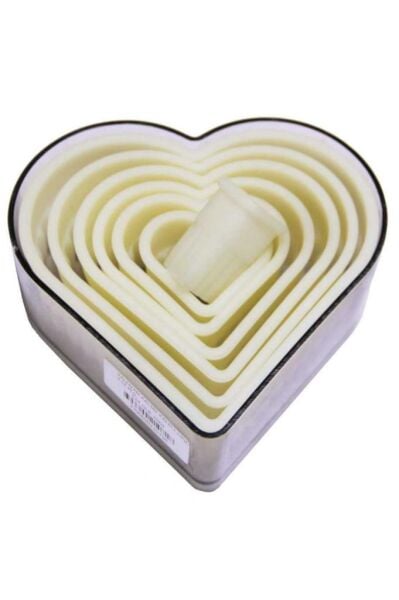 Globy Kalpli Valovan Kalıbı,Kurabiye Kalıbı 7'li