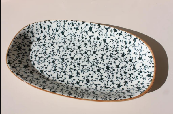 Bonna Porselen Calif Gourmet Oval Kayık Tabak 34x19 cm 6'lı