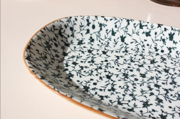 Bonna Porselen Calif Gourmet Oval Kayık Tabak 34x19 cm 6'lı