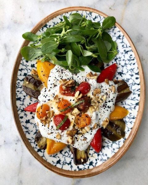 Bonna Porselen Calif Moove Oval Tabak 31x24 cm 6'lı