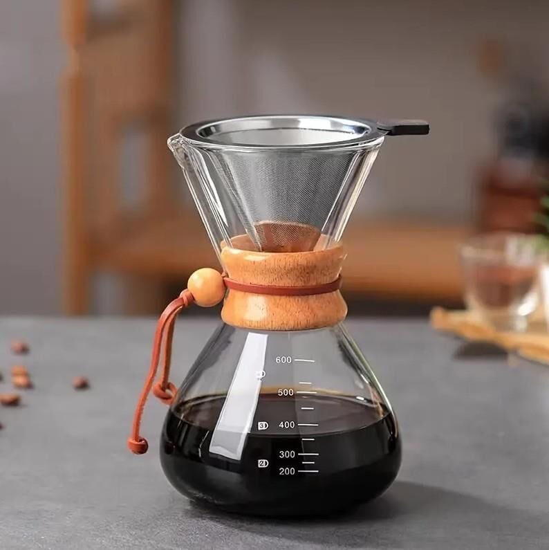 Globy Cam Kahve Demleme 600 ml