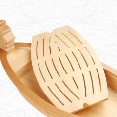 Globy Ahşap Ejderha Gemi Sushi Servis Tabağı 60 cm