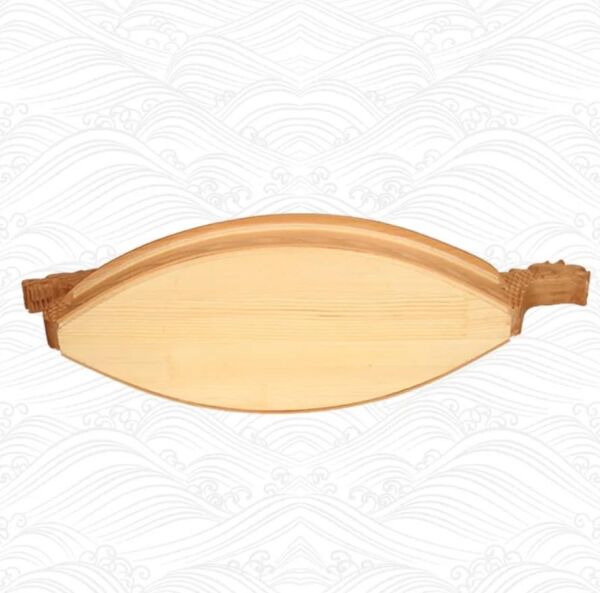 Globy Ahşap Ejderha Gemi Sushi Servis Tabağı 60 cm