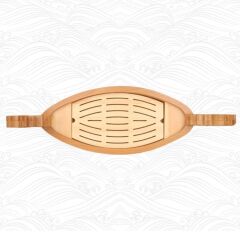 Globy Ahşap Ejderha Gemi Sushi Servis Tabağı 60 cm
