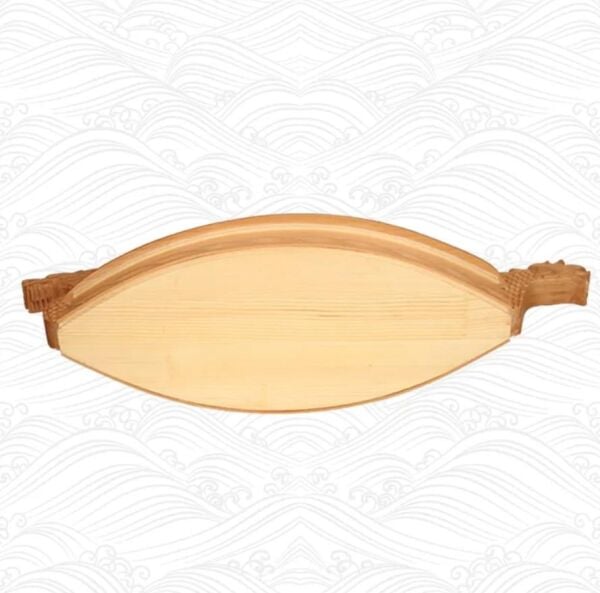 Globy Ahşap Ejderha Gemi Sushi Servis Tabağı 70 cm