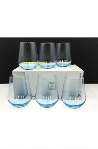 Paşabahçe 41536 Allegra Turkuaz Meşrubat Bardağı - Su Bardağı 425 cc 6'lı