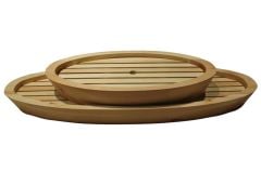 Globy Ahşap Sushi Servis Sunum Tabağı 80 cm