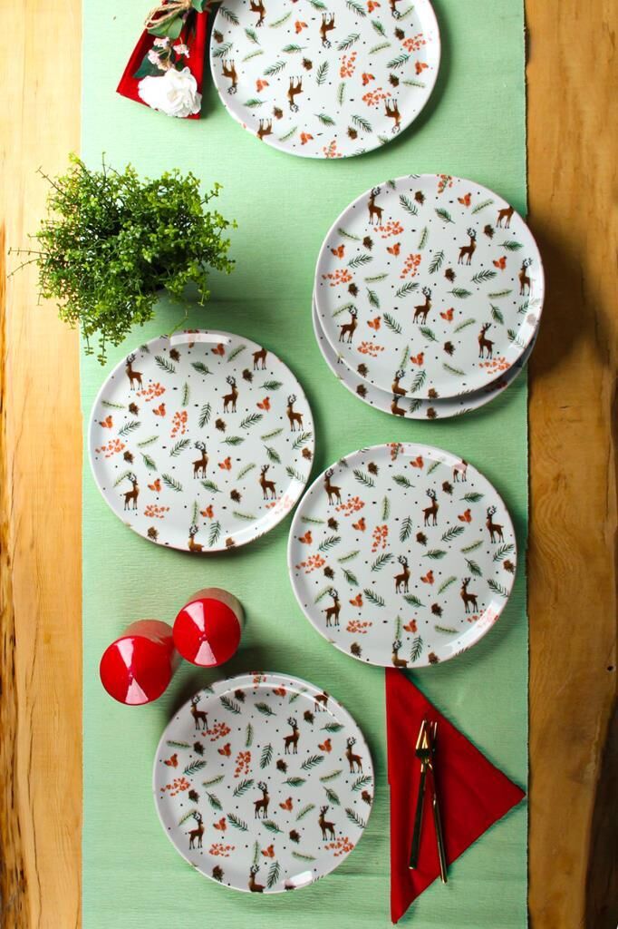 Porland Kış Masalı Servis Tabağı 6'lı 24 cm