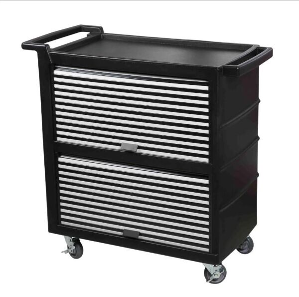 Globy 3 Katlı Servis Arabası Etrafı Kapalı - Sürgülü