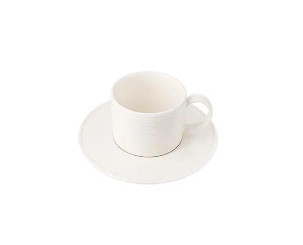 Porland 225821 Line Alumilite Tabaklı Çay Fincanı 180cc 6 adet