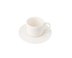 Porland 225821 Line Alumilite Tabaklı Çay Fincanı 180cc 6 adet
