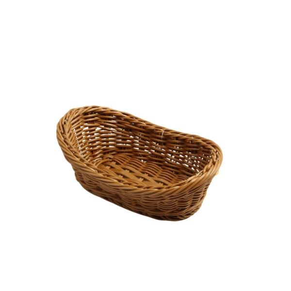 Globy Kayık Ekmek Sepeti 25×15×8 cm Kahverengi