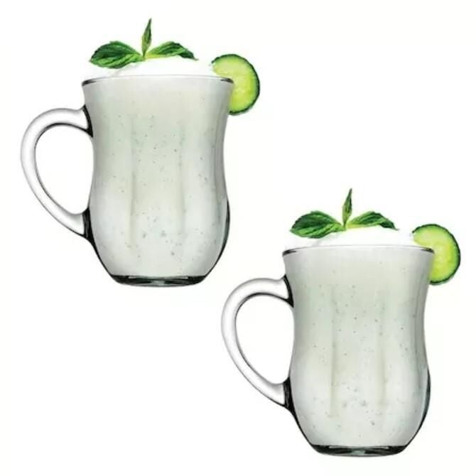 Paşabahçe 55383 Gourmet Kulplu Ayran Bardağı 350 cc 2'li