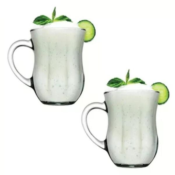 Paşabahçe 55383 Gourmet Kulplu Ayran Bardağı 350 cc 2'li