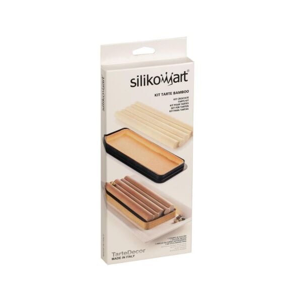 Silikomart Kit Tarte Bamboo Set Rectangular Ring Silikon Kek Kalıbı
