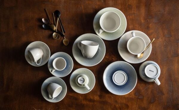 ID Fine Reflection Blue Capuccino Fincanı 270 cc 12'li