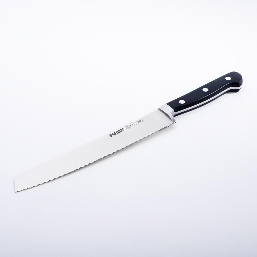 Pirge 49004 Classic Ekmek Bıçağı Dişli Siyah 22 cm