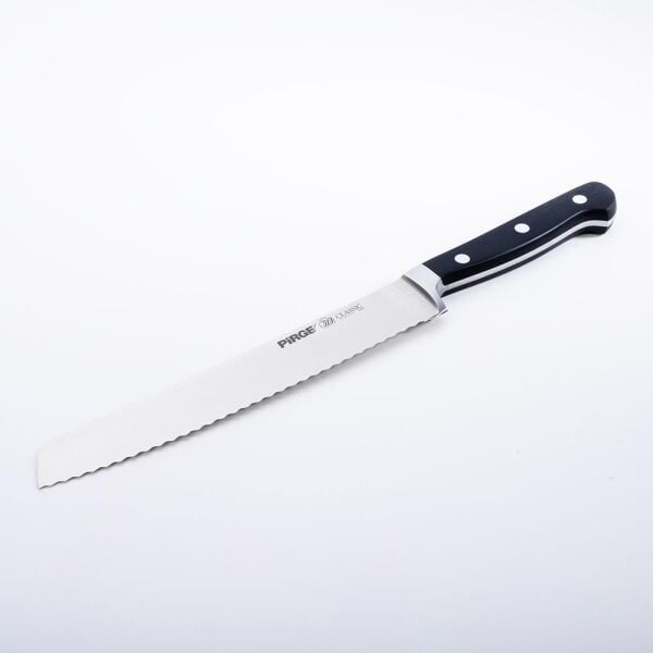 Pirge 49004 Classic Ekmek Bıçağı Dişli Siyah 22 cm