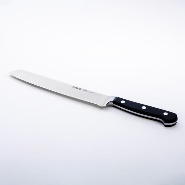 Pirge 49004 Classic Ekmek Bıçağı Dişli Siyah 22 cm