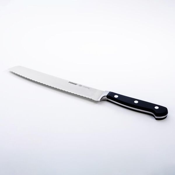 Pirge 49004 Classic Ekmek Bıçağı Dişli Siyah 22 cm