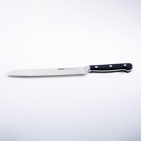 Pirge 49004 Classic Ekmek Bıçağı Dişli Siyah 22 cm