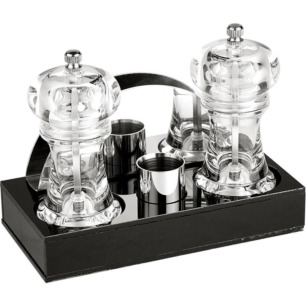 Biradlı Groovy GRV-197 Dörtlü Akrilik Menaj Set 18,5 x 9,5 x 3 cm