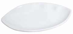 Globy Açık Büfe Melamin Oval,Elips Sunum Tabağı Beyaz 37 cm