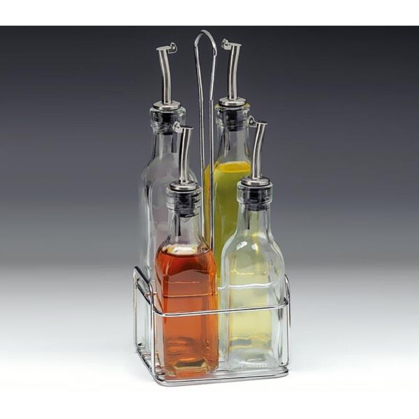 Zicco Cam Standlı Yağlık Sirkelik,4'lü 250-130 cl