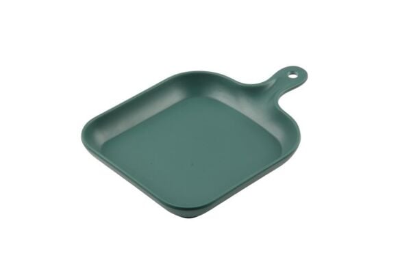 Globy Kulplu Sunum Tabak Yeşil 25,5x18,5x3 Cm