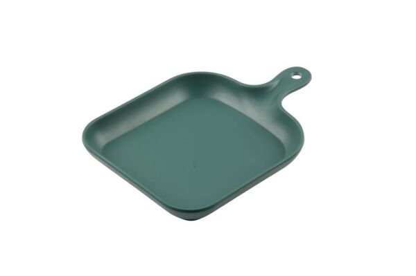 Globy Kulplu Sunum Tabak Yeşil 25,5x18,5x3 Cm