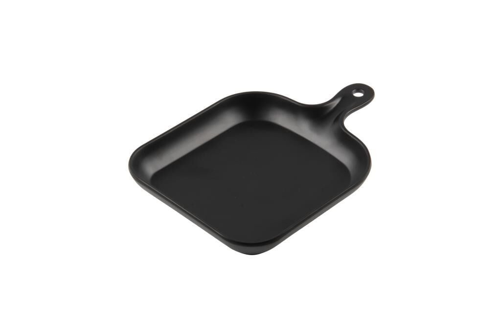 Globy Kulplu Sunum Tabak Siyah 25,5x18,5x3 Cm