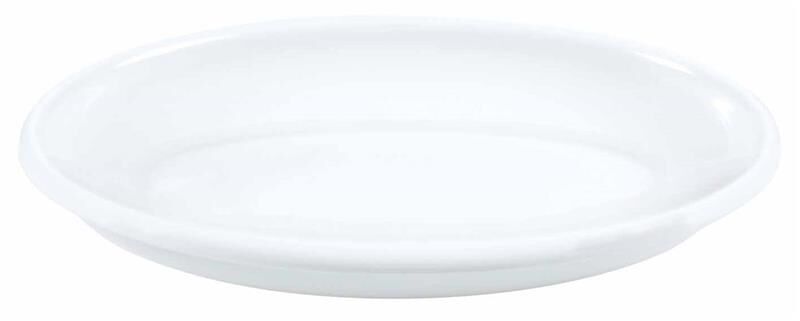 Globy Açık Büfe Melamin Sunum Tabak Yuvarlak Siyah 40x29x5,6 cm