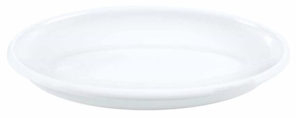 Globy Açık Büfe Melamin Sunum Tabak Yuvarlak Siyah 40x29x5,6 cm