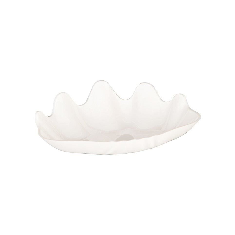 Zicco Polikarbon İstiridye Teşhir Tabağı, 38x27x5 cm, Beyaz ZCP 300 – 2