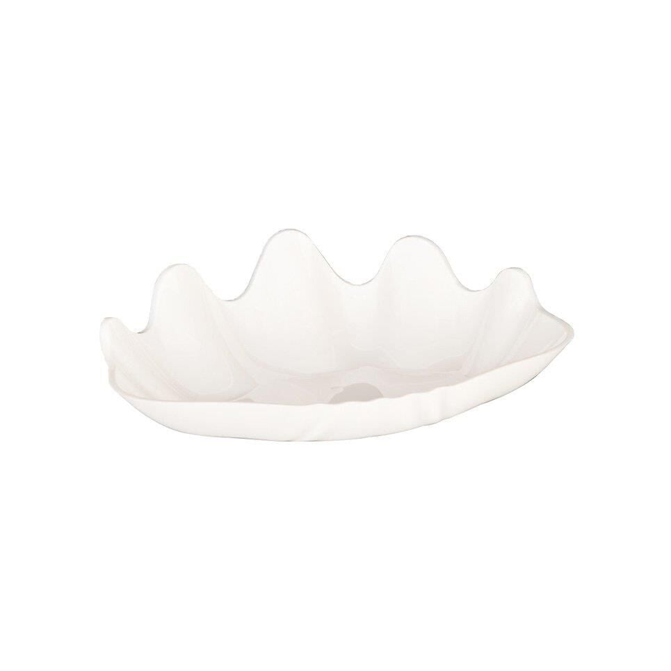 Zicco Polikarbon İstiridye Teşhir Tabağı, 38x27x5 cm, Beyaz ZCP 300 – 2