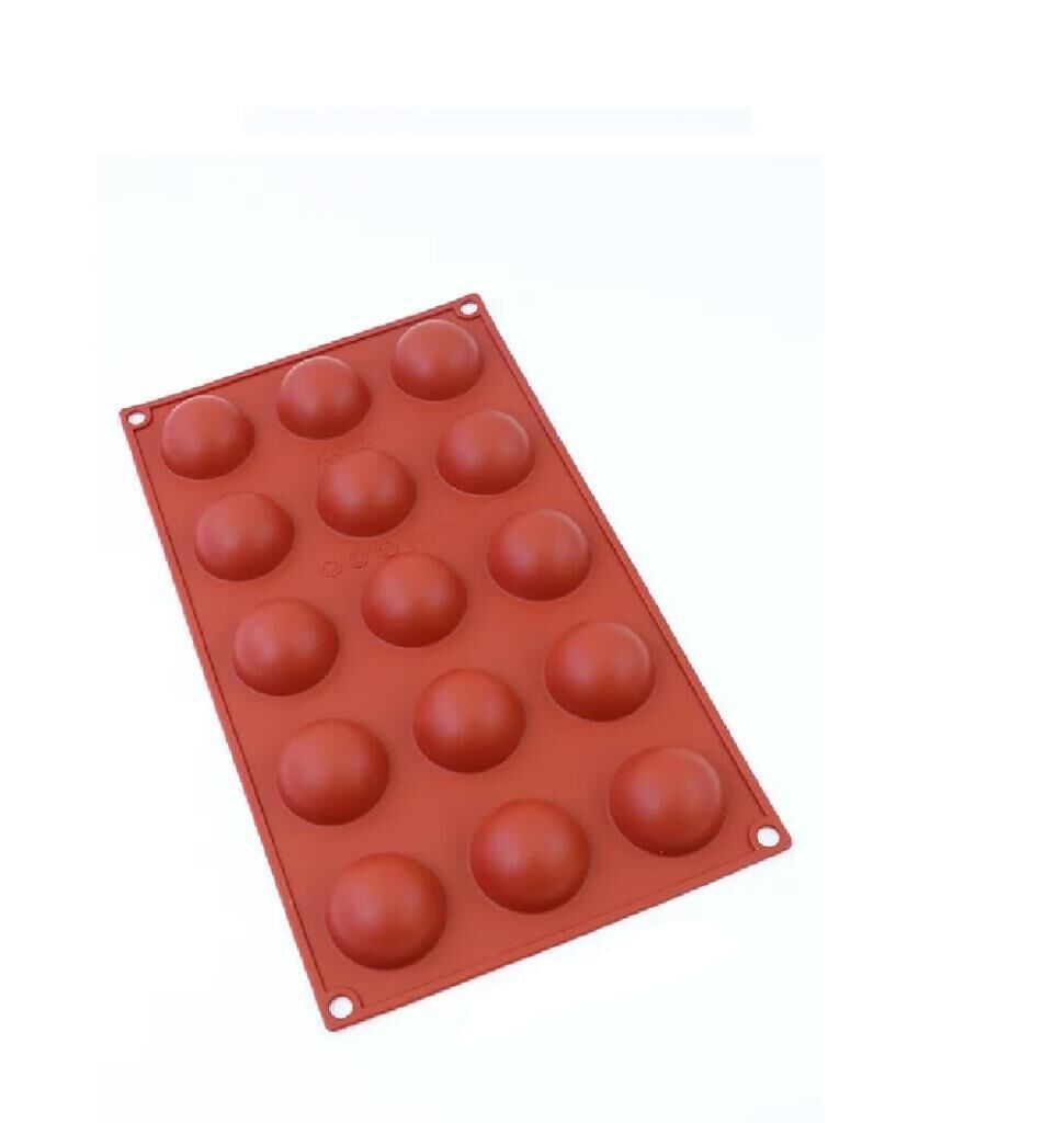 Globy Silikon Yarım Küre Petibör,Kek Kalıbı 15'li