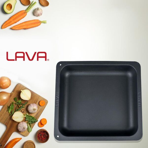 Lava Döküm GN 2/1 Gastronom Küvet 35x32cm Turuncu