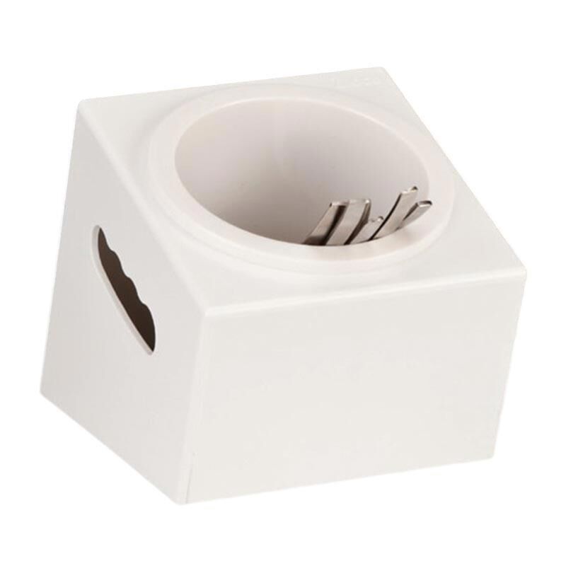 Zicco ZCP-414 Polikarbon Çatal Kaşık Standı 16.5x18x15 cm Beyaz