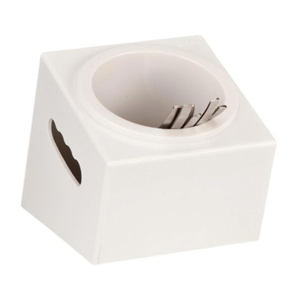 Zicco ZCP-414 Polikarbon Çatal Kaşık Standı 16.5x18x15 cm Beyaz