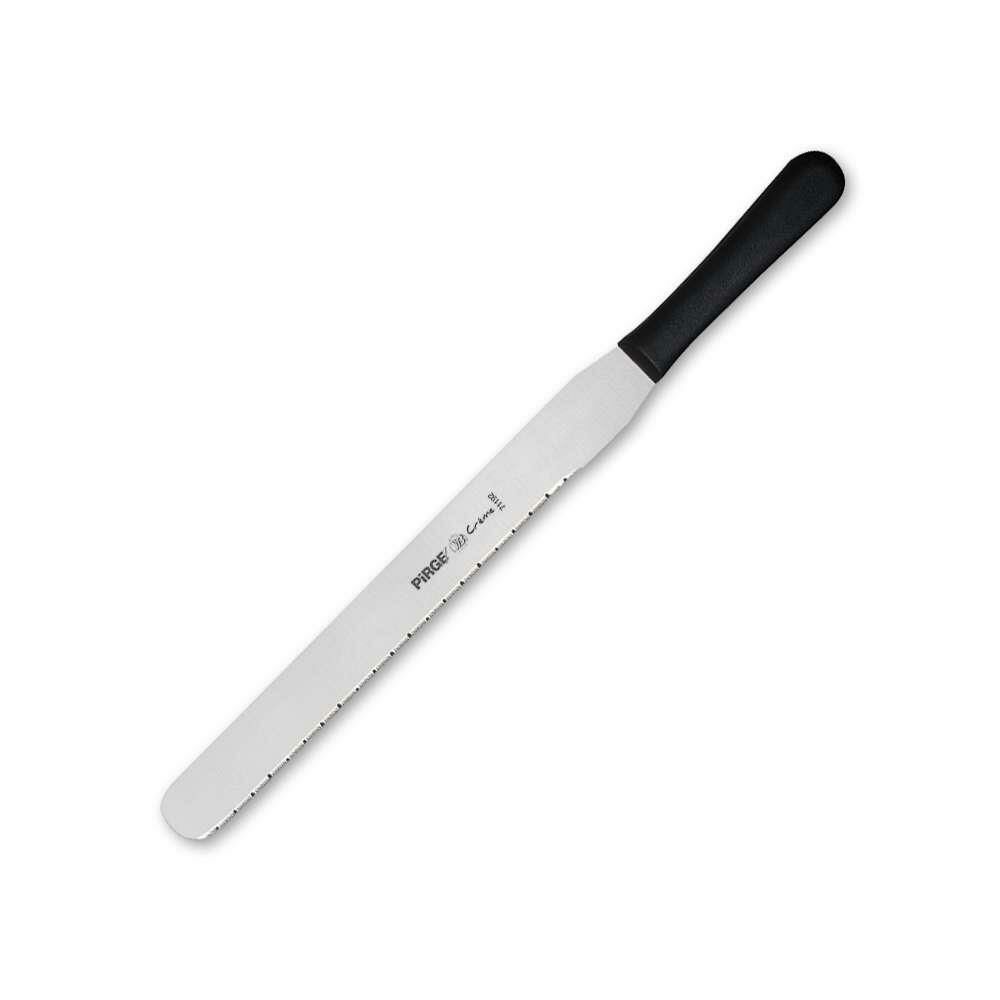Pirge Creme Pasta Bıçağı Dişli 30 cm - 71192 Siyah
