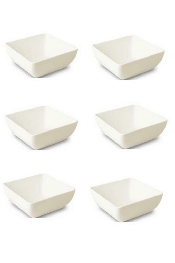 Paşabahçe Porselen Minimax Kare Kase 7 cm 6'lı