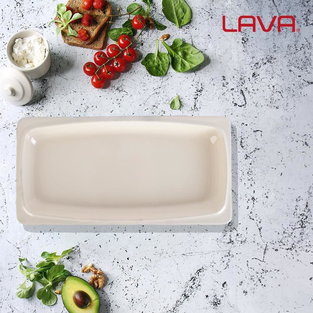 Lava Döküm Dikdörtgen Servis Tabağı 30x15 cm